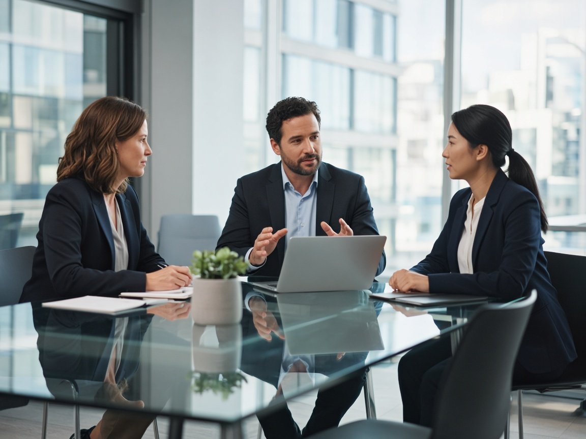 Corporate business meeting